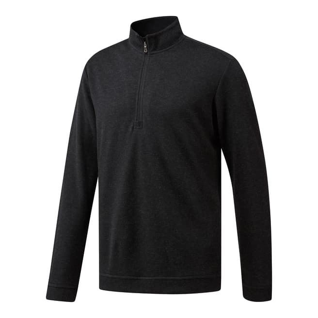 Adidas Golf Black Climawarm 1/4 Zip Wool Pullover Shirt