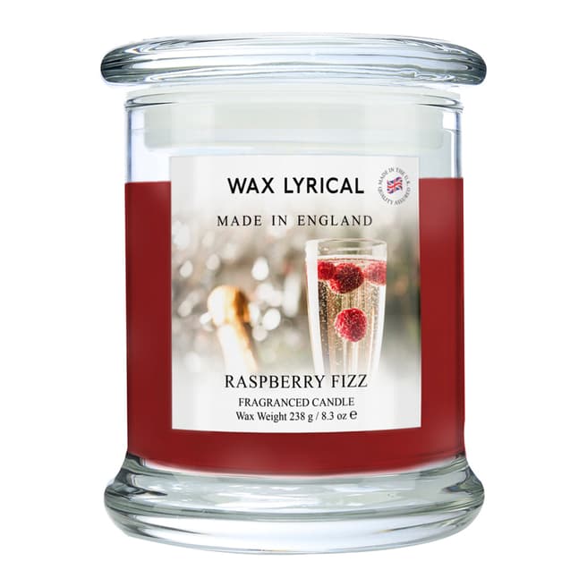 Wax Lyrical Jar Candle, Raspberry Fizz, Made in England