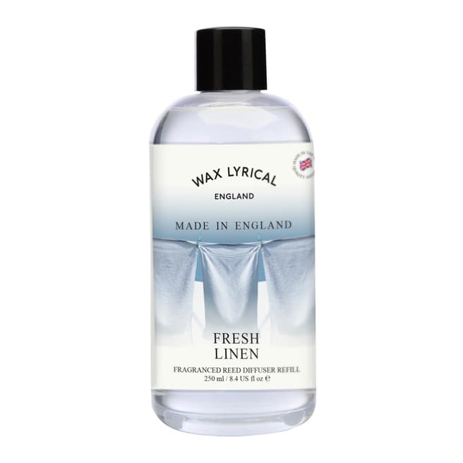 Wax Lyrical Reed Diffuser Refill, Fresh Linen, Made in England