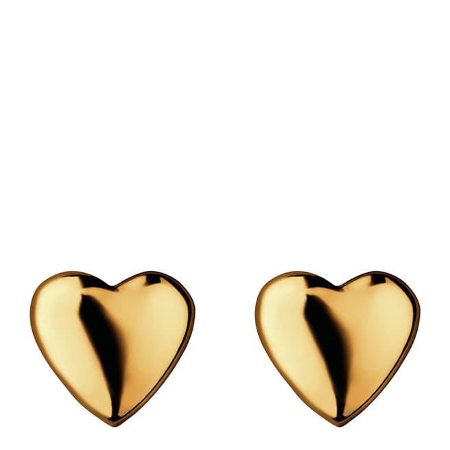 Links of London Yellow Gold Vermeil Heart Earrings