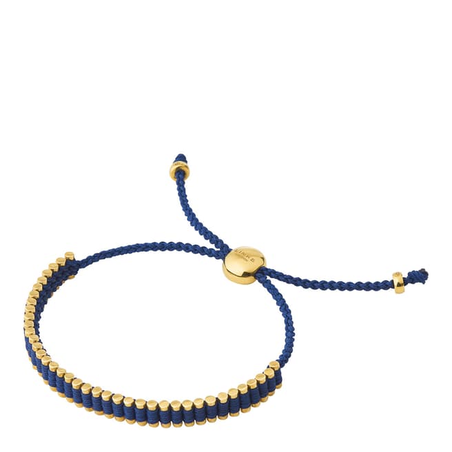 Links of London Navy Yellow Gold Vermeil Friendship Mini Bracelet