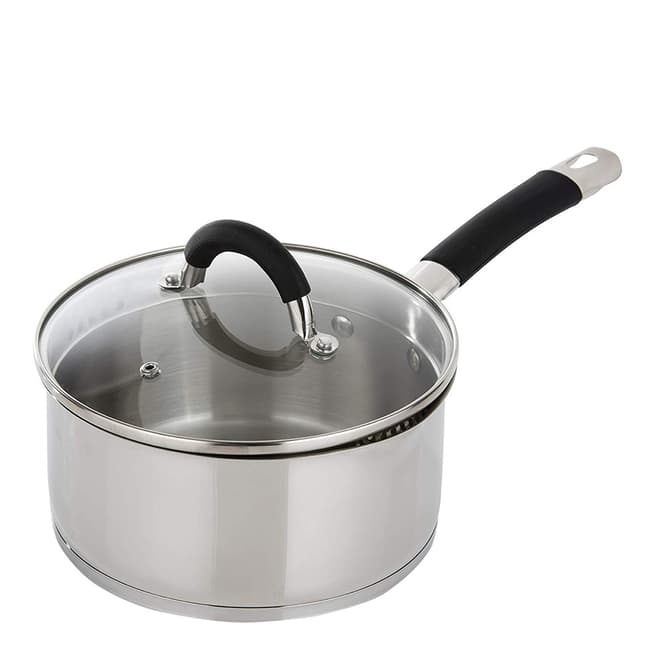 Morphy Richards Stainless Steel Saucepan with Pouring Lid, 16cm