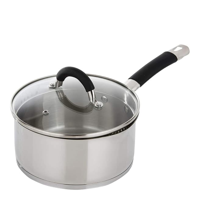 Morphy Richards Stainless Steel Saucepan with Pouring Lid, 18cm