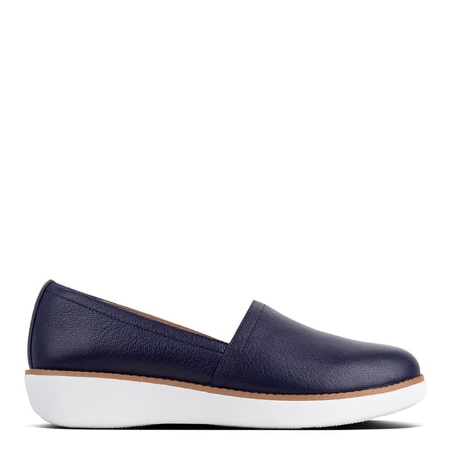 FitFlop Navy Leather Casa Loafers 