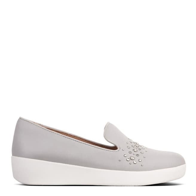 FitFlop Pearl Leather Audrey Pearl Stud Loafers 