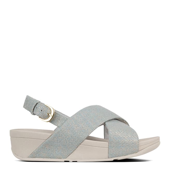 FitFlop Pearl Blue Canvas Lulu Mirage Sandals