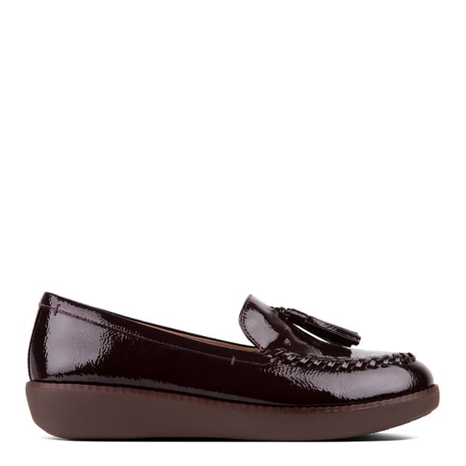 FitFlop Berry Leather Patent Petrina Moccasins