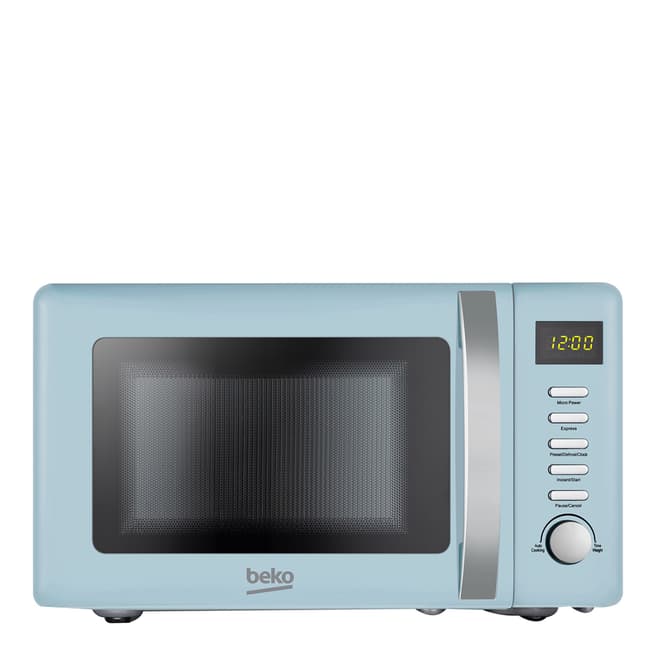 Beko Mint Blue Retro Compact Microwave