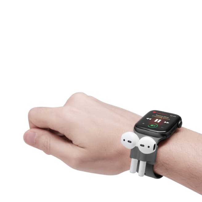 Confetti Airpod Holder For Apple Watch - Black