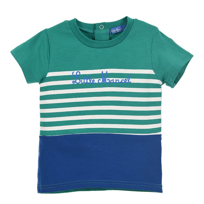 Little Marcel Kids Green Stripe Multi T Shirt