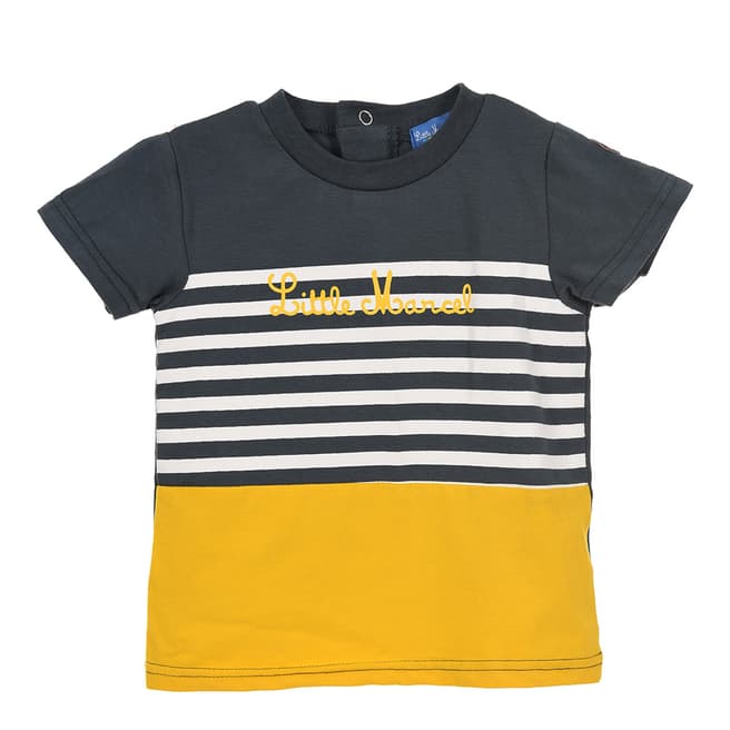 Little Marcel Kids Navy Stripe Multi T Shirt