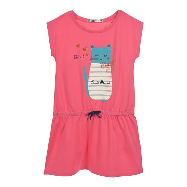 Little Marcel Kids Pink Graphic Dress