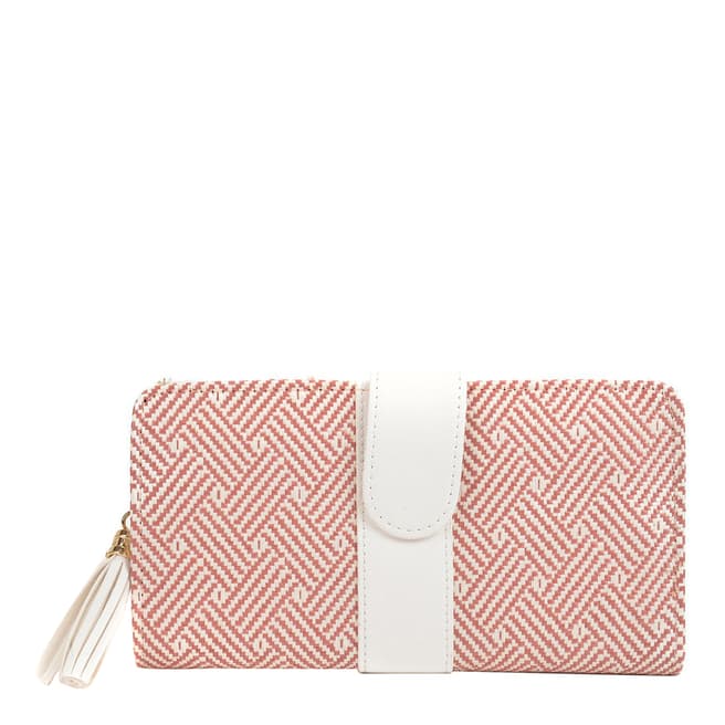 Sofia Cardoni Pink / White Pattern Wallet / Clutch
