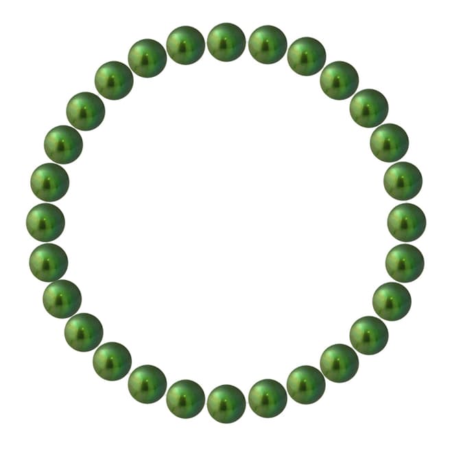 Mitzuko Green Pearl Elasticated Bracelet