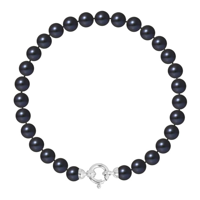 Mitzuko Black Row Pearl Bracelet