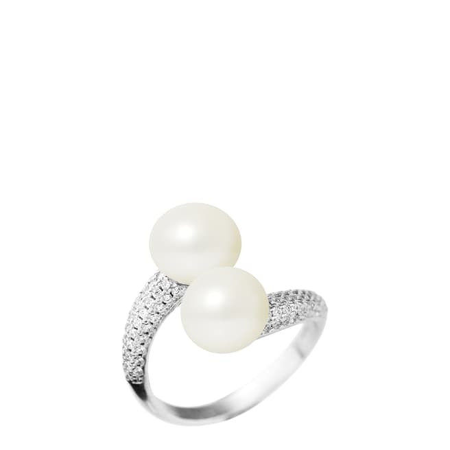 Mitzuko White Pearl Twist Ring