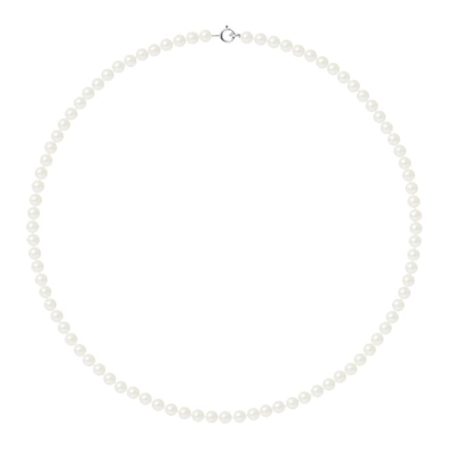 Mitzuko White Pearl Round Necklace