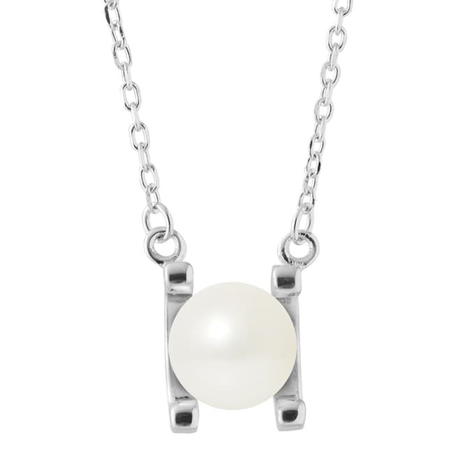 Mitzuko Silver Pearl Necklace