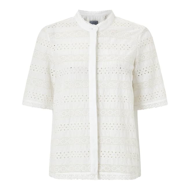 Jigsaw Broderie Cotton Shirt