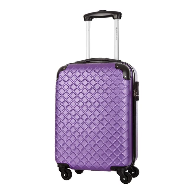 Platinium Violet 4 Wheel Sifnos Suitcase 66cm