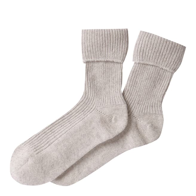 Pure Collection Marble Cashmere Bed Socks