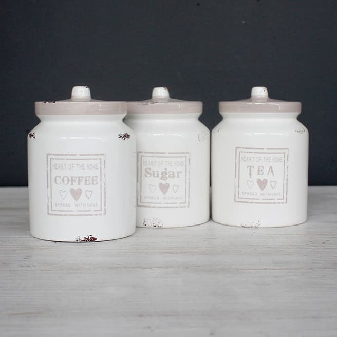 Biggie Best Set of 3 Ceramic Storage Jars