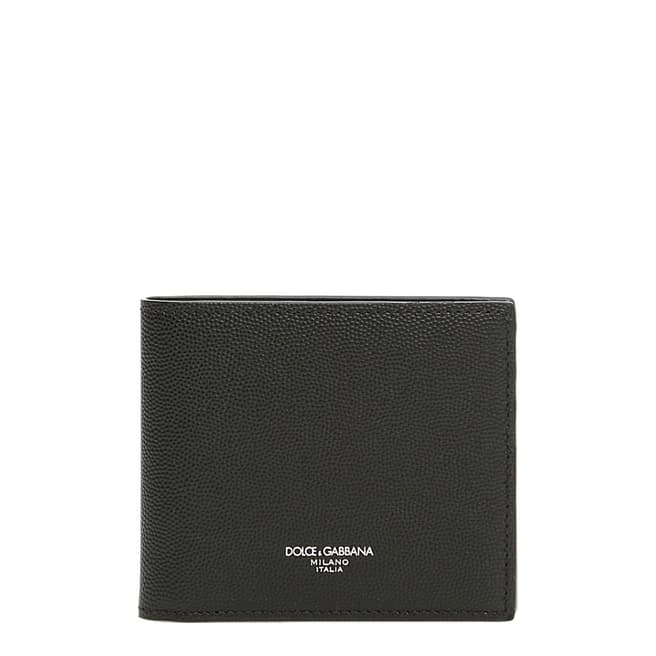 Dolce & Gabbana Black Leather Logo Wallet
