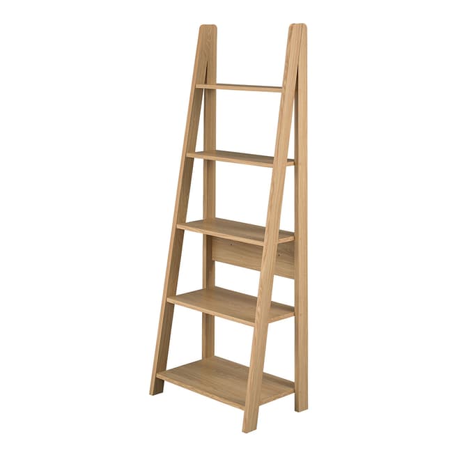 Furniture Interiors Tiva Ladder Bookcase Oak