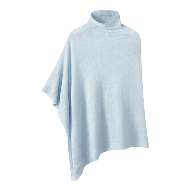 Pure Collection Blue Mist Textured Poncho