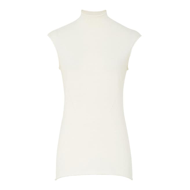 Reiss Off White Purdy Fine Knit Top