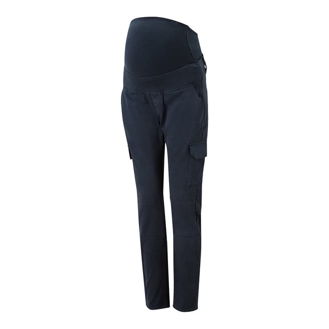 Isabella Oliver Navy Stretch Maternity Cargo Pants