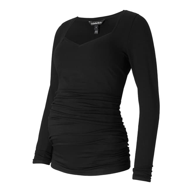 Isabella Oliver Black Angie Maternity Top