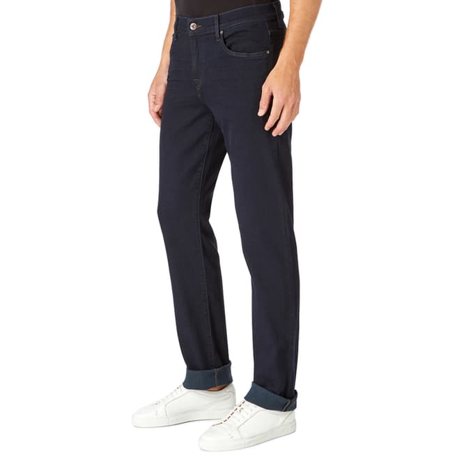 7 For All Mankind Navy Luxe Sport Stretch Slim Jeans