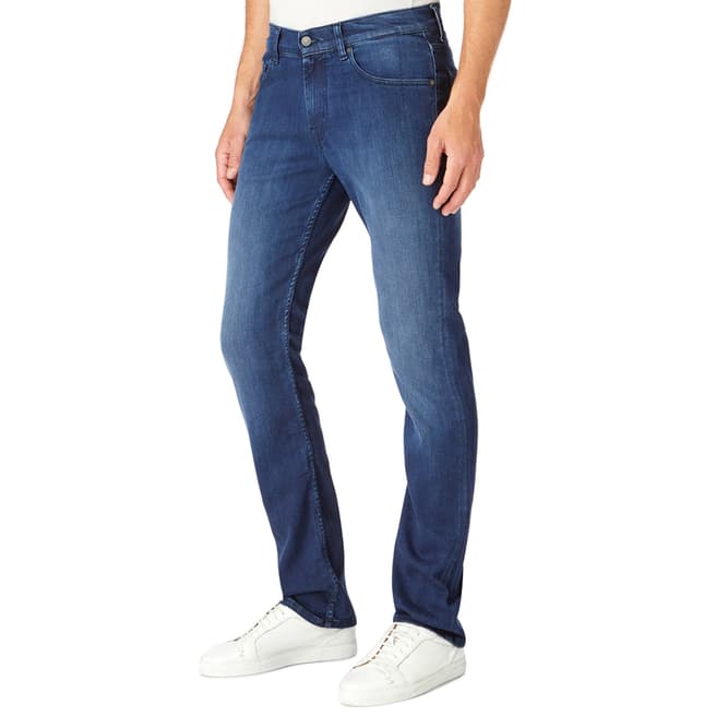 7 For All Mankind Dark Blue Luxe Plus Stretch Slim Jeans
