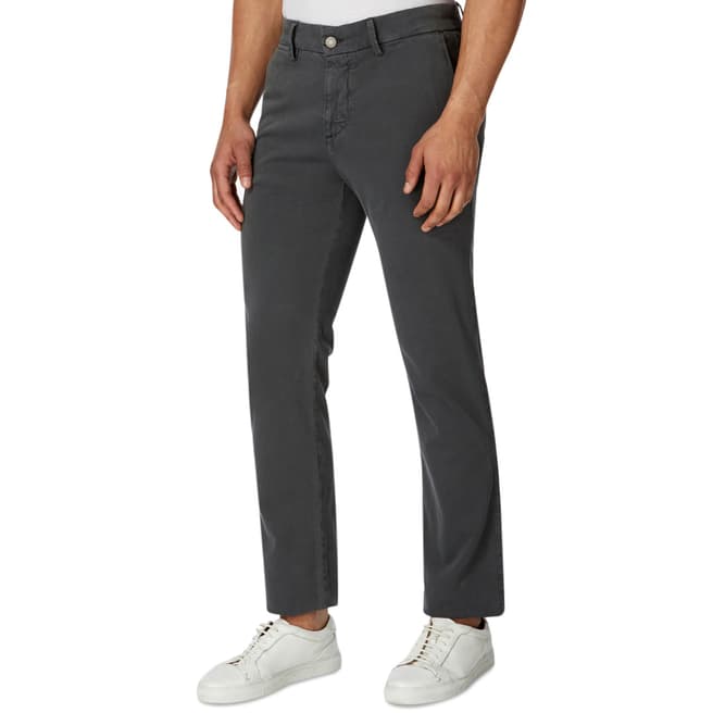 7 For All Mankind Graphite Luxe Sateen Stretch Slim Chinos