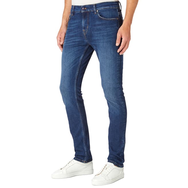 7 For All Mankind Blue Ronnie Stretch Skinny Jeans