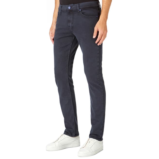 7 For All Mankind Ink Blue Ronnie Stretch Skinny Jeans