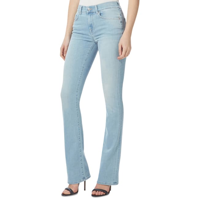 7 For All Mankind Sky Blue Stretch Slim Bootcut Jeans