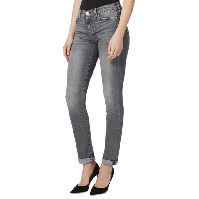 7 For All Mankind Grey Wash Roxanne Stretch Jeans