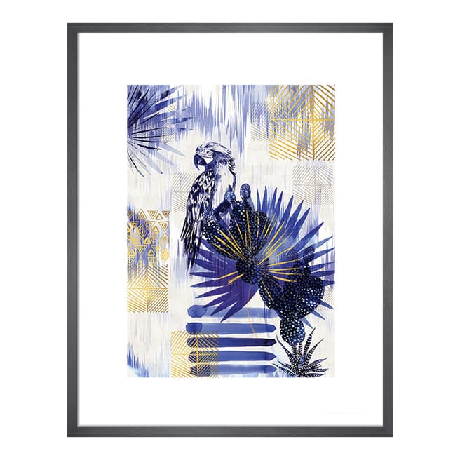 Summer Thornton Ikat Parrot, Framed Print
