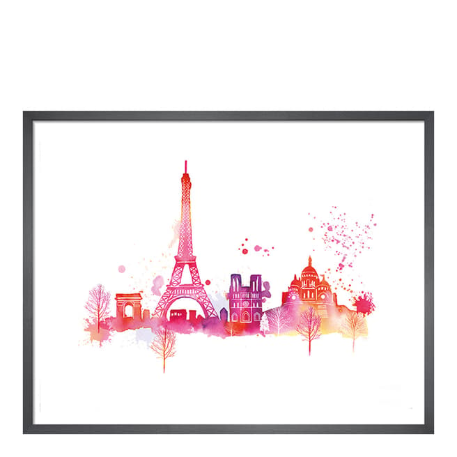 Summer Thornton Paris Skyline, Framed Print