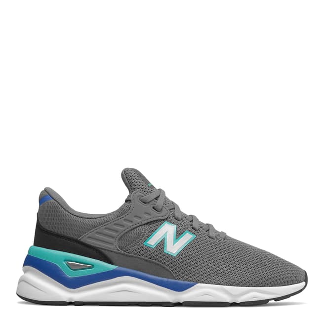 New Balance Grey/Blue X90 Sneakers