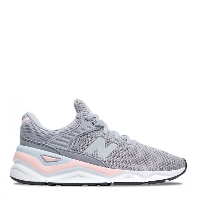 New Balance Grey/Pink X90 Sneakers