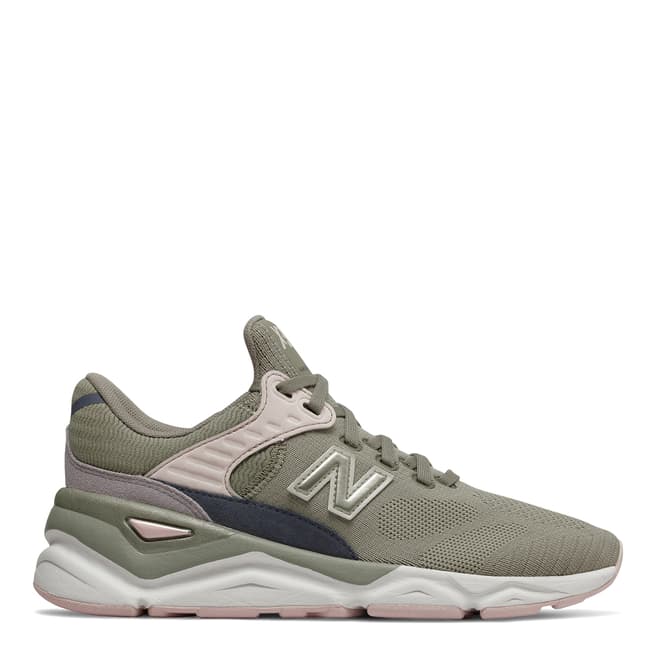 New Balance Olive Green X90 Engineered Knit Sneakers