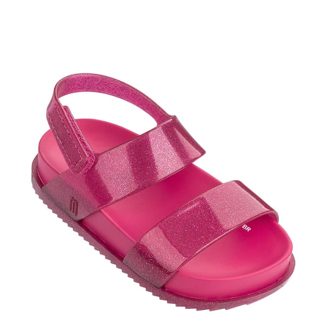 Mini Melissa Pink Glitter Mini Cosmic Sandal