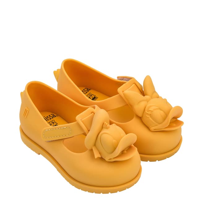 Mini Melissa Yellow Daisy Mini Disney Classic Shoes
