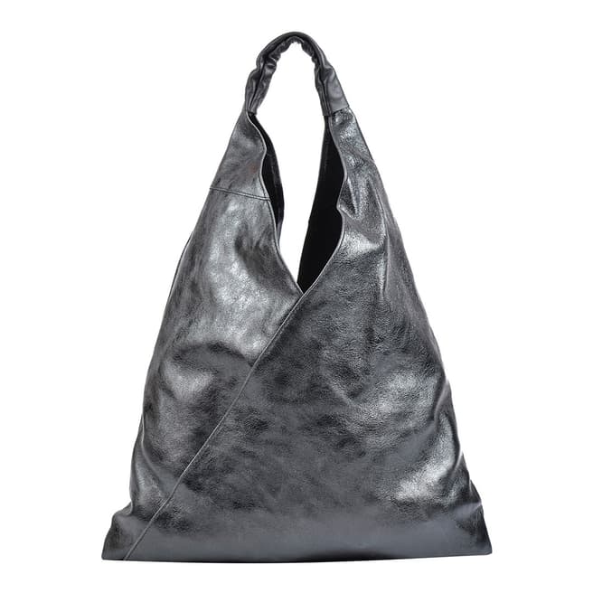 Isabella Rhea Black Leather Tote Bag
