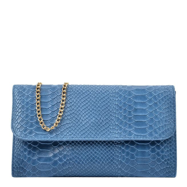 Isabella Rhea Blue Clutch Chain Bag