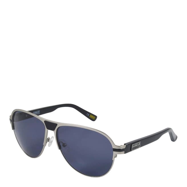 Barbour Men's Black/ Silver Barbour Sunglasses 55mm