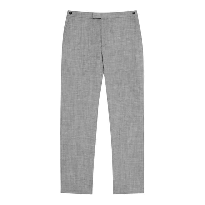 Reiss Grey Bravo Modern Wool Suit Trousers